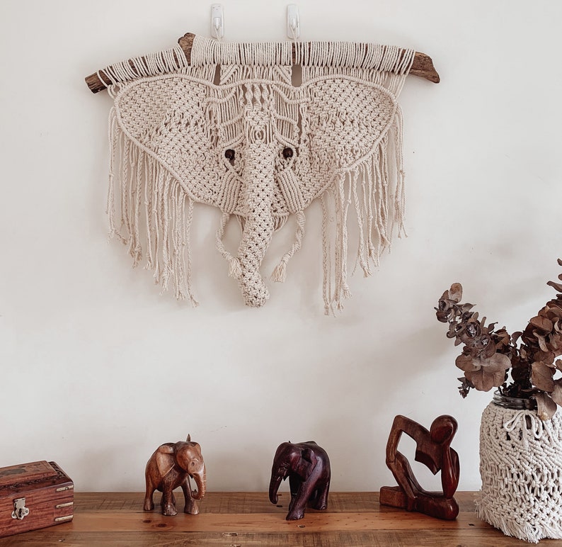 Macrame Pattern I BABAR I Macrame Elephant, Animal Macrame Pattern, Nursery Wall Hanger Pattern image 9