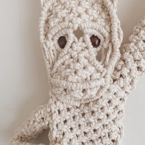 Macrame Monkey I George I Macrame Pattern, Macrame Tutorial, Kids Room Macrame, Nursery Macrame image 3