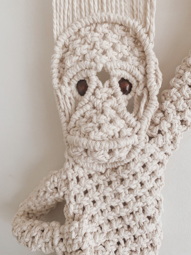 Macrame Monkey I George I Macrame Pattern, Macrame Tutorial, Kids Room Macrame, Nursery Macrame image 3