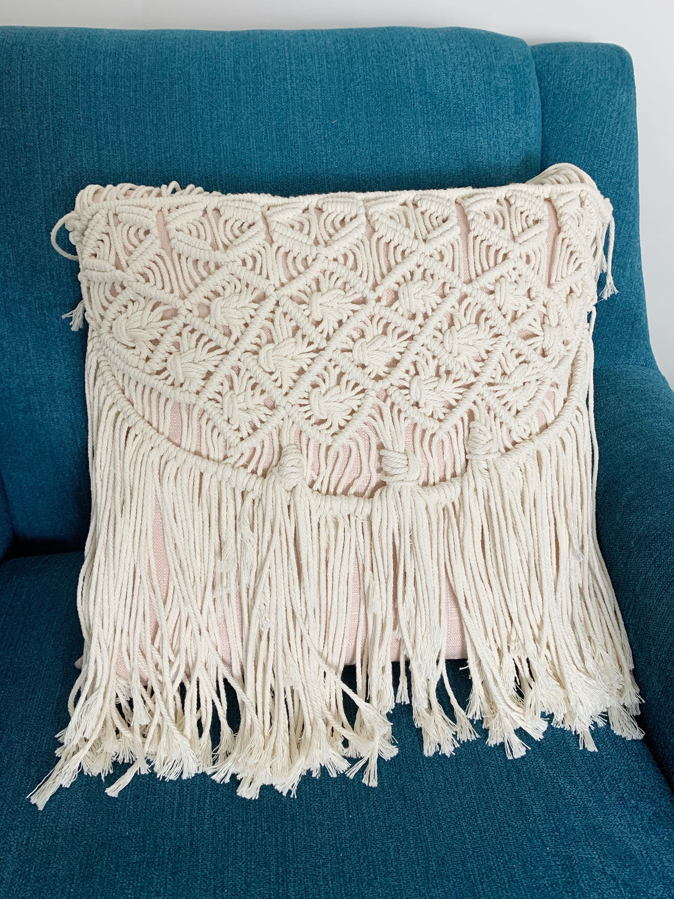 Beginner Macrame Pattern Easy Pattern Tassel Pillow Etsy