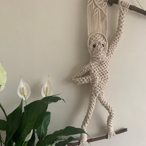 Macrame Monkey I George I Macrame Pattern, Macrame Tutorial, Kids Room Macrame, Nursery Macrame image 6