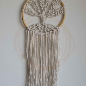 Macrame Dream Catcher Pattern GAIA Intermediate Tree of Life Pattern Macrame Photo Guide, Beginner Macrame Photo Guide, Wall Art image 4