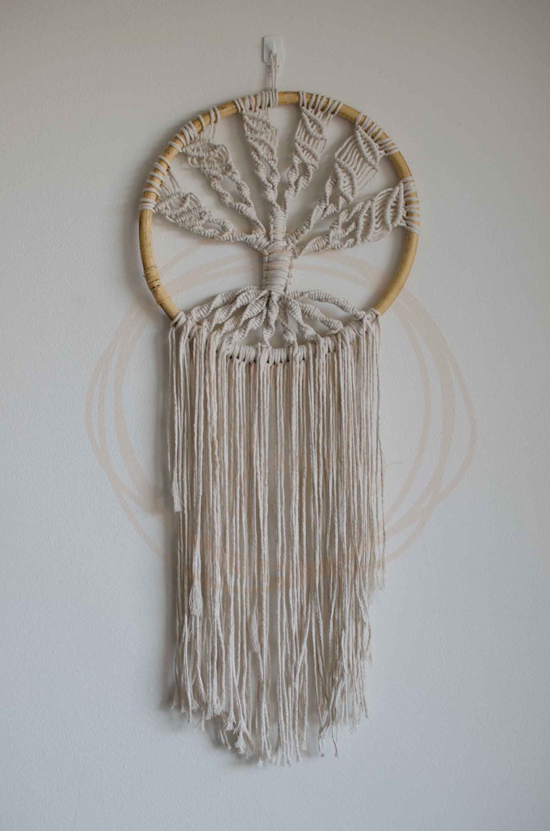 Macrame Dream Catcher Pattern GAIA Intermediate Tree of Life Pattern Macrame Photo Guide, Beginner Macrame Photo Guide, Wall Art image 4