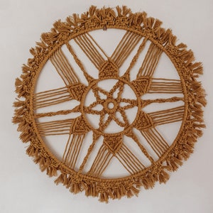 Macrame Pattern, Mandala Pattern, Circular Wall Hanger Patter, Macrame Instructions, Photo Guide