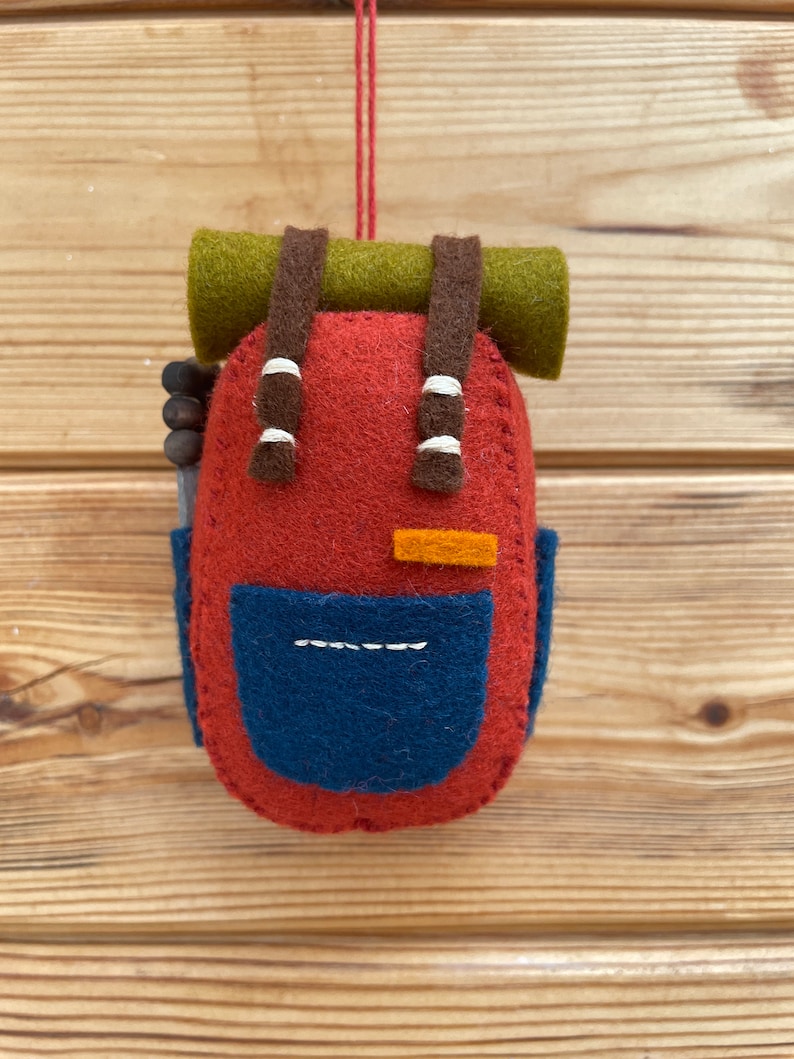 Backpack Felt Ornament Digital Pattern Gift for Hikers Etsy