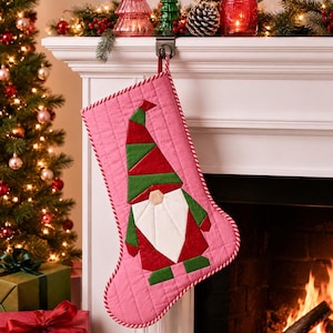 EPP Gnome Printable Templates, Hand Stitch Christmas Quilt Projects