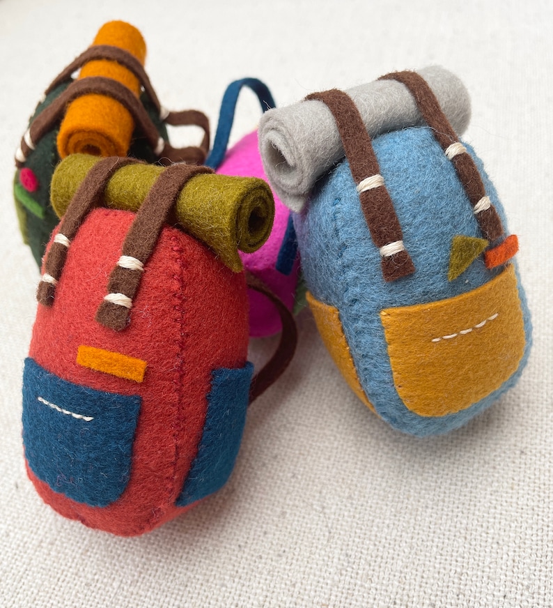 Backpack Felt Ornament Digital Pattern Gift for Hikers Etsy