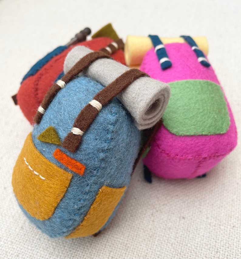 Backpack Felt Ornament Digital Pattern Gift for Hikers Etsy