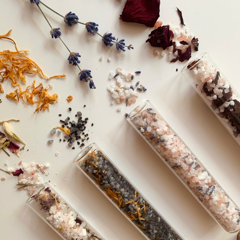 Bath Salts Glass Test Tube Bath Salt Single use bath salt Etsy