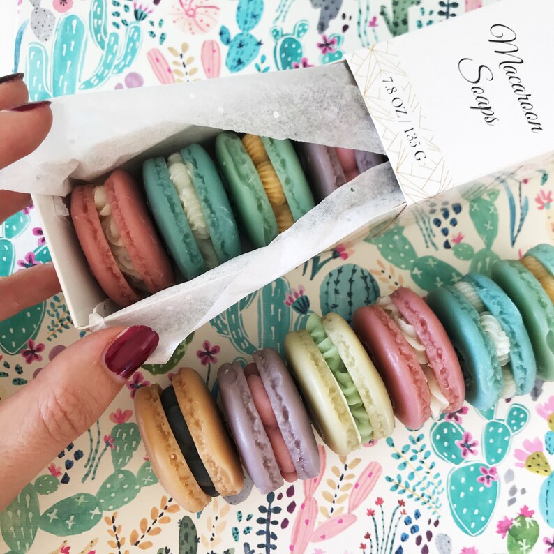 French Macaroon Soap Individually Wrapped Macaroon cookie Etsy