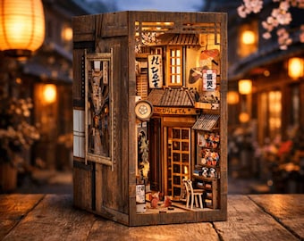 Traditional Japanese Alley – Book Nook Diorama Kit made of wood, Japanese alley, MagicHolz
