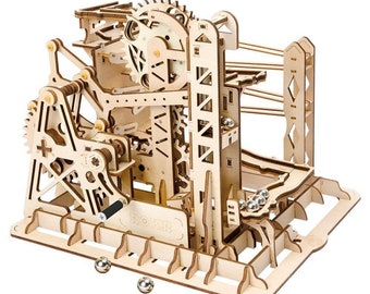 Bausatz Holzbausatz Murmelbahn Aufzug 3D Holzpuzzle 3DPuzzle Holzmodelle 