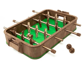 Table Football Kicker – Mechanical Wooden Game, 3D Assembly Kit, Eco-Wood-Art