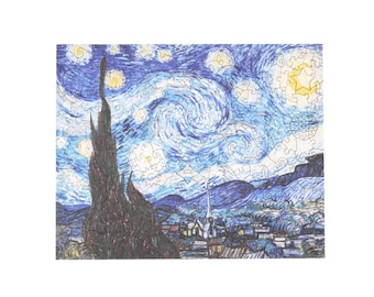 The Starry Night | Vincent van Gogh – Wooden Puzzle, Wooden Jigsaw Puzzle, Starry Sky, MagicHolz