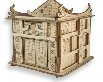 House of Dragon – Holz-Rätselbox, Escape Room Puzzle, Drache, Escape Welt