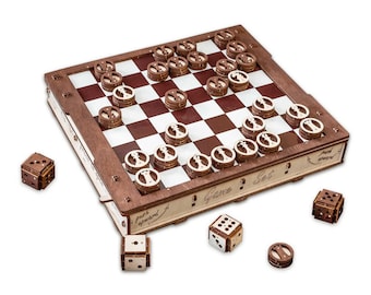 Game set – Mechanical wooden game, 3D assembly kit, Eco-Wood-Art