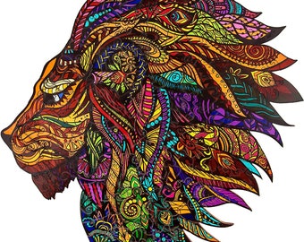 King of the Jungle Lion – Wooden Puzzle, Wooden Jigsaw Puzzle, MagicHolz