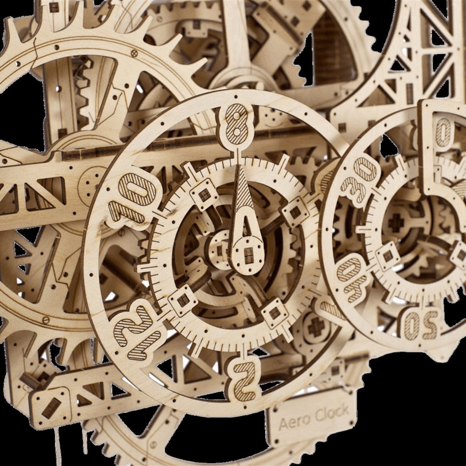 Ugears Aero Wall Clock With Pendulum Unique Clock Wall Etsy