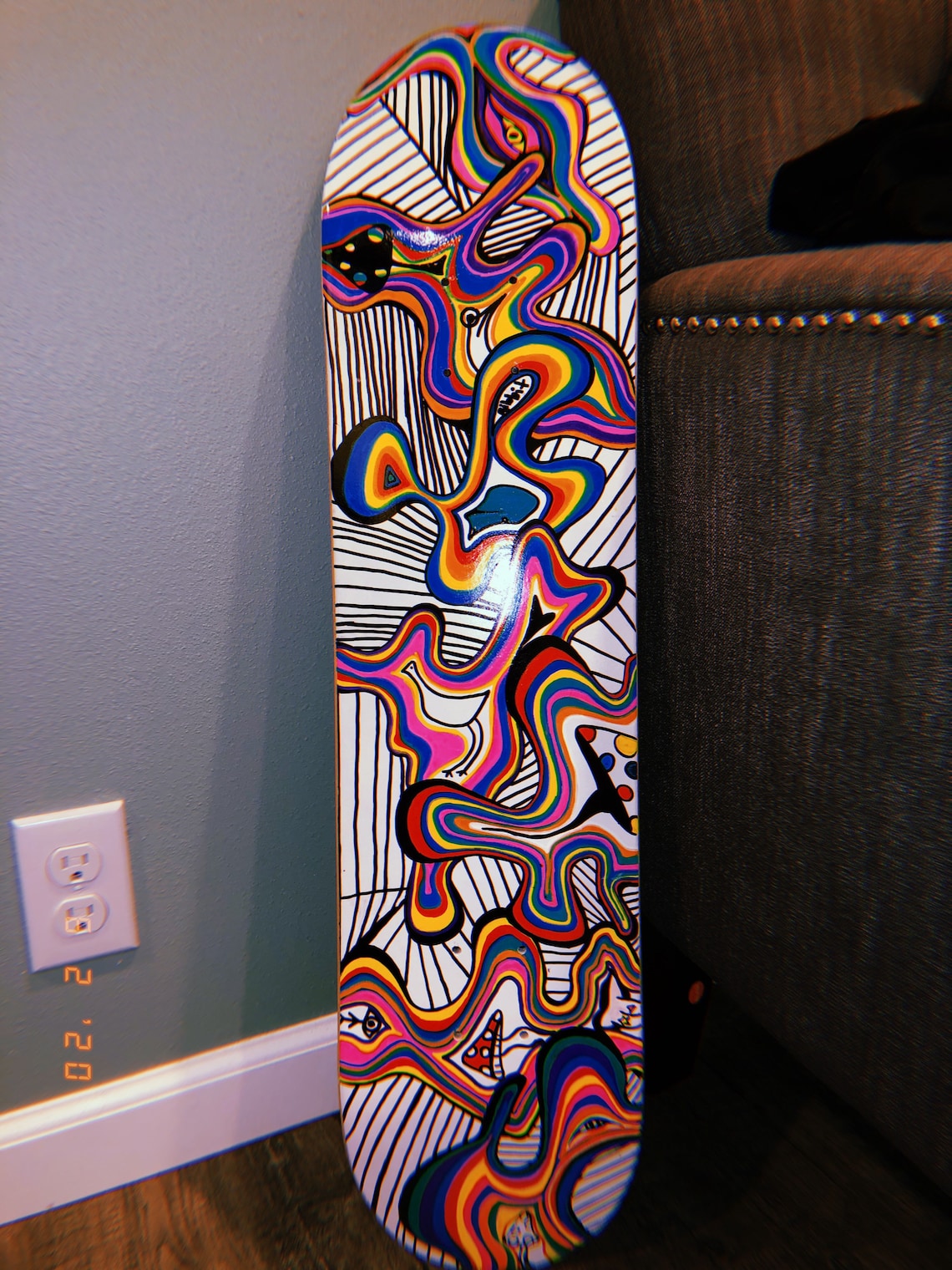 Custom hand painted skateboard decks Etsy