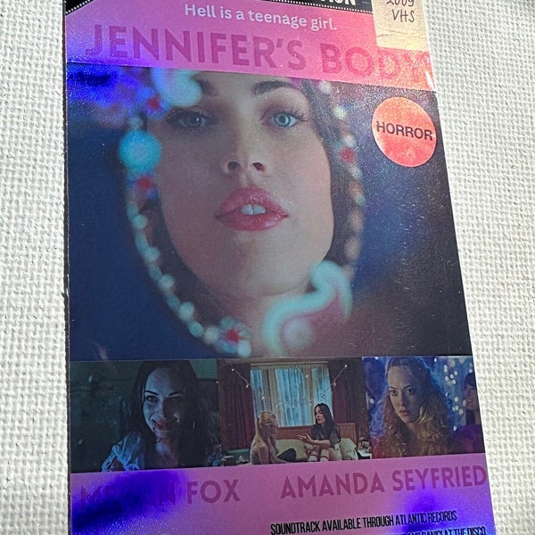 Jennifer’s Body Retro VHS Inspired Megan Fox Teen Horror Comedy Cult Movie Movie Art Print