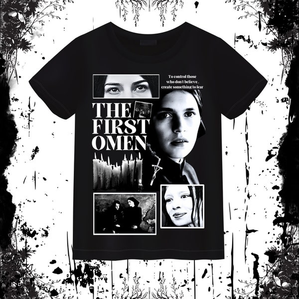 The First Omen Inspired Religious Horror Movie Tshirt Possession Exorcist