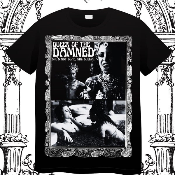 Queen of the Damned Aaliyah Akasha Lestat Jonathon Davis Vampire Classic Horror Movie T-Shirt