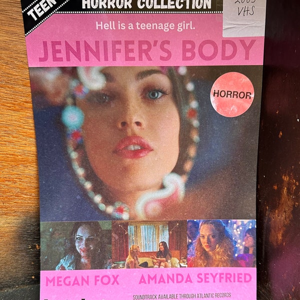 Jennifer’s Body Retro VHS Inspired Megan Fox Teen Horror Comedy Cult Movie Movie Art Print