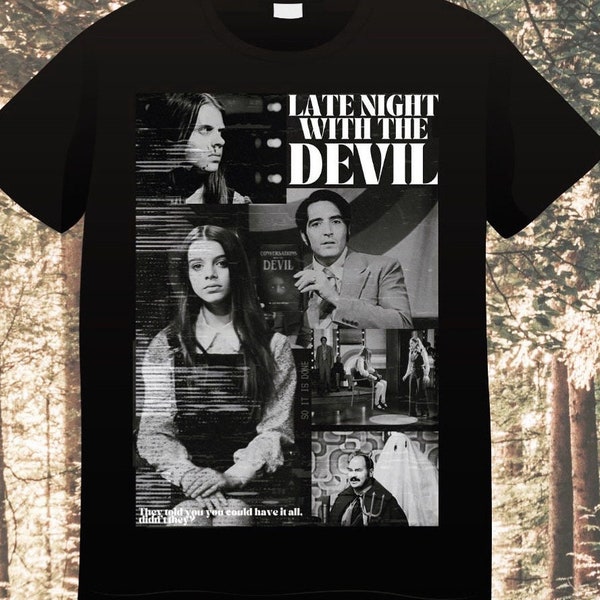 Late Night With the Devil Religiöser Horrorfilm T-Shirt Indie Possession Exorcist