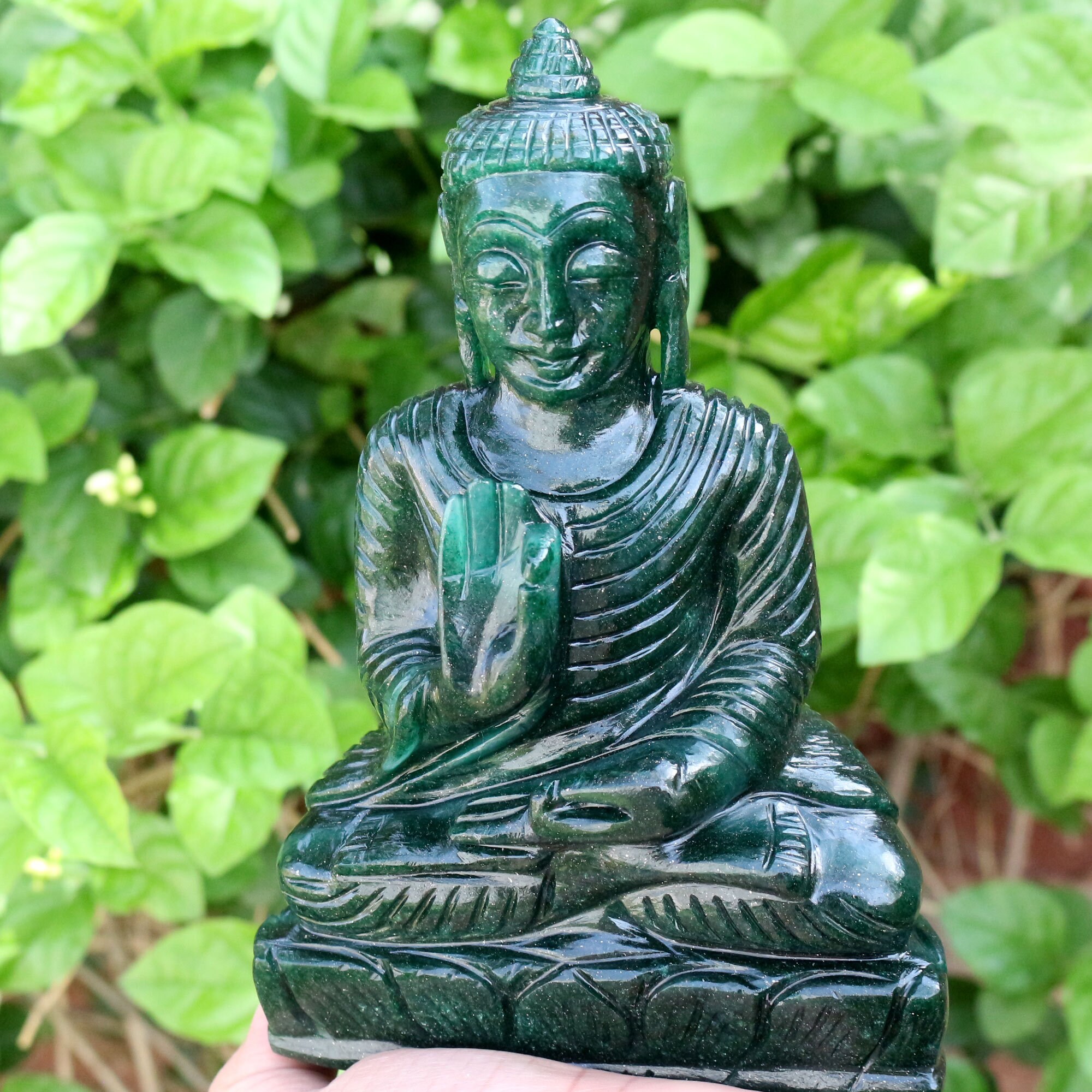 Jade Buddha Jade Buddha Statue Meditating Buddha Figure Etsy