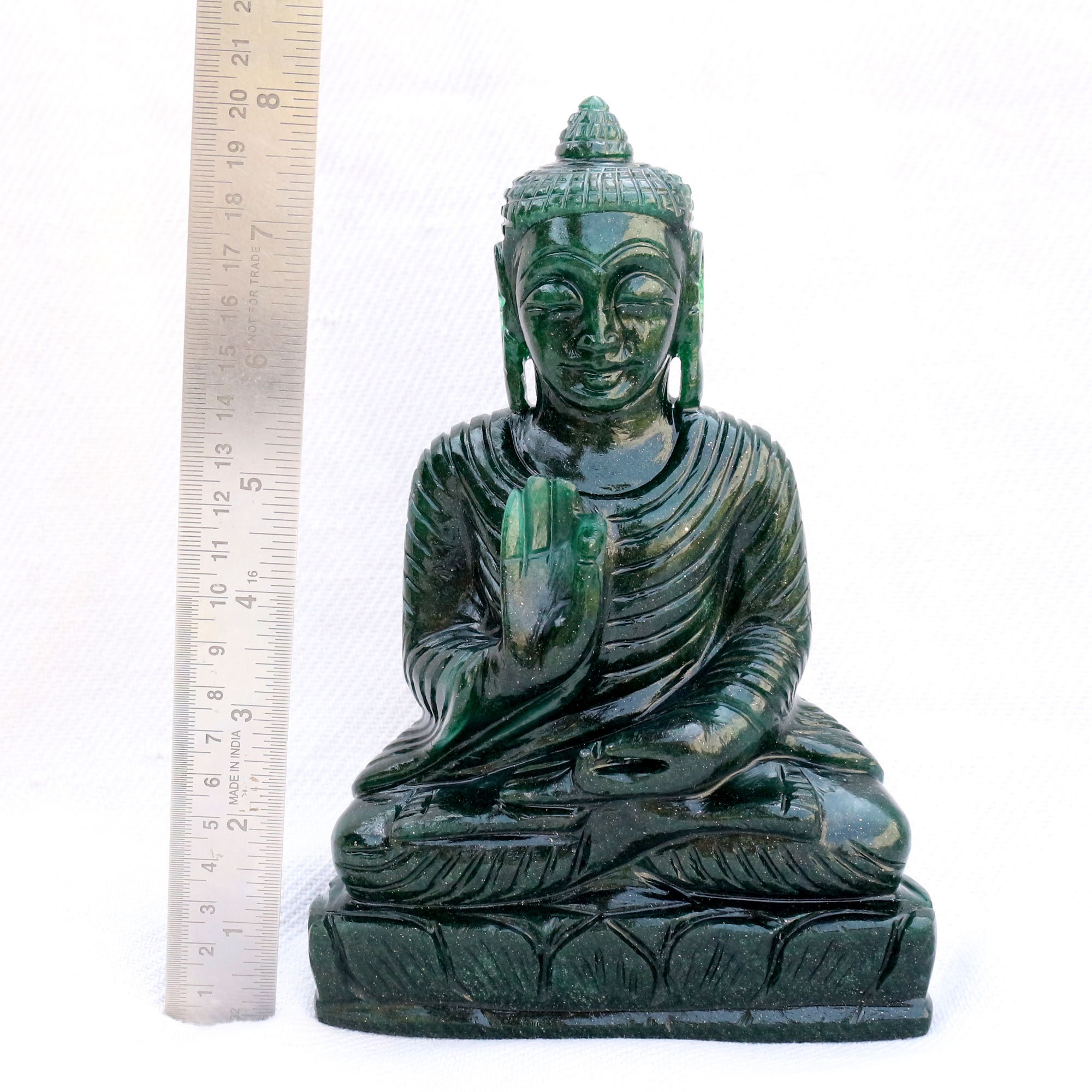 Jade Buddha Jade Buddha Statue meditierenbuddha Figur Etsy
