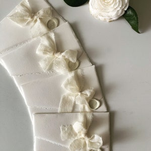 Custom Wedding Participations Hand made on cotton paper