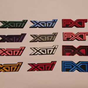 Xti, fxt and xvi badges