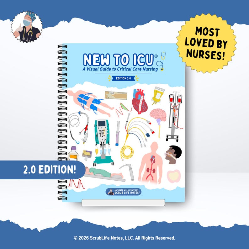 New to ICU® 2.0: A Visual Guide to Critical Care Nursing | 2nd Edition | Spiral Bound