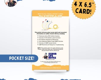 PA Catheters & IABP Pocket Card | ICU Nurse Cheat Sheet