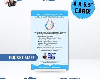 ARDS Respiratory Failure Pocket Card | ICU Nurse Cheat Sheet