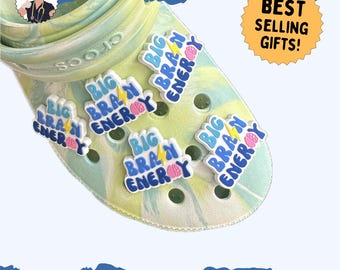 Big Brain Energy™ Shoe Charms | Nursing Accessories | Healthcare Graduation Gifts | New Nurse Stocking Stuffer | ICU Nursing, BSN, CCRN