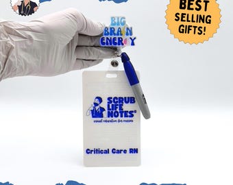 ICU Infusions Badge Buddy Bundle | Big Brain Energy® Nurse Badge Reel