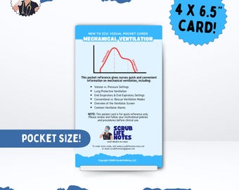 Mechanical Ventilation ICU Pocket Card | Nurse Quick Reference