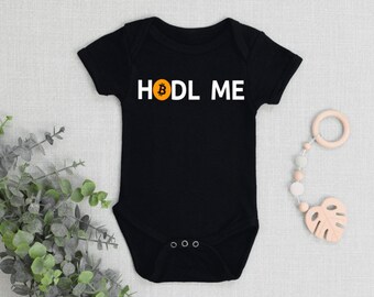 Jigsaw I Accept Bitcoin Baby Onesies Unisex Babys Climbing Clothes Bodysuits Romper Short Sleeved Light Onesies for 0-24 Months Black