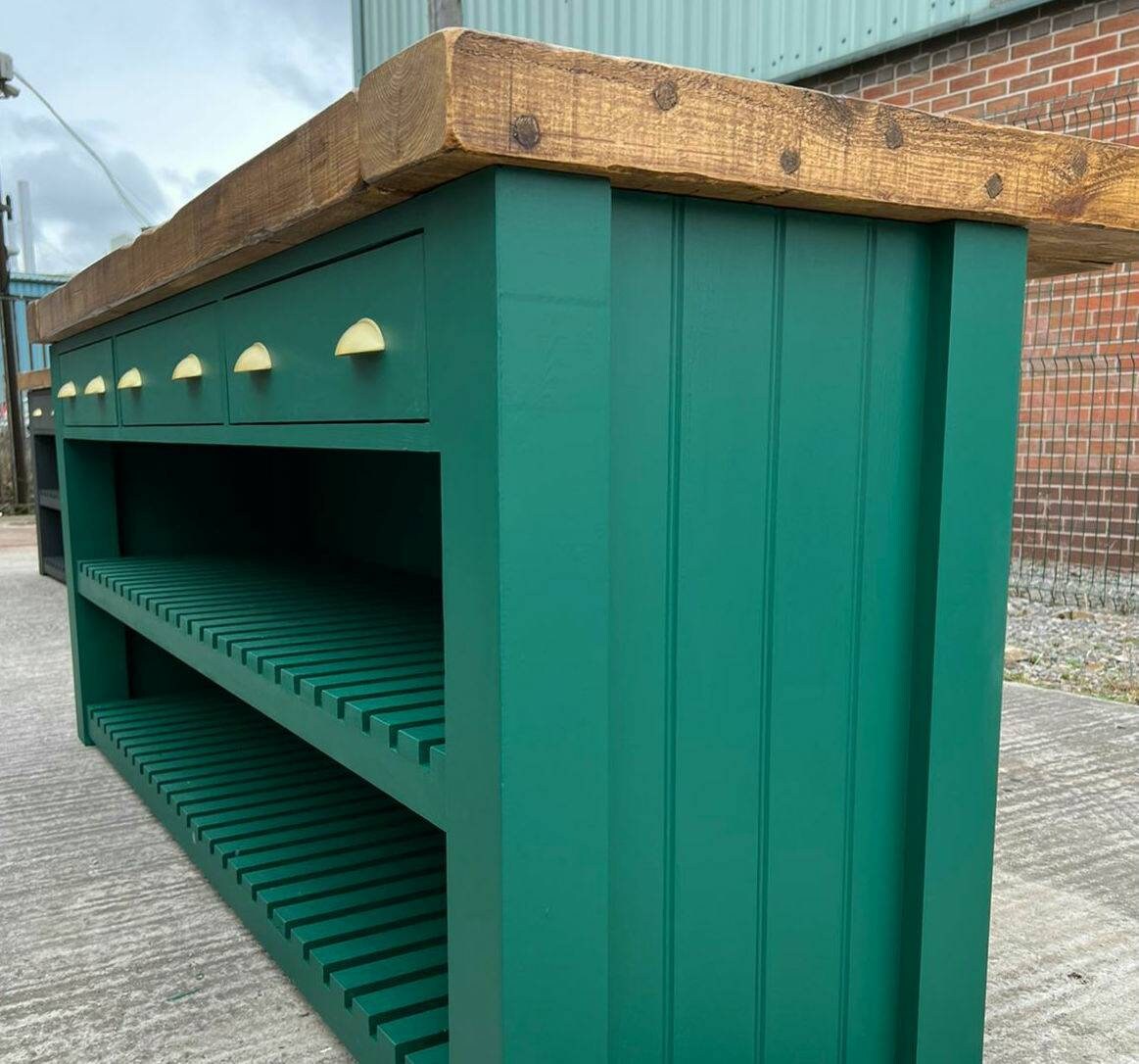 Butcher Block Kitchen Island Breakfast Bar Etsy UK