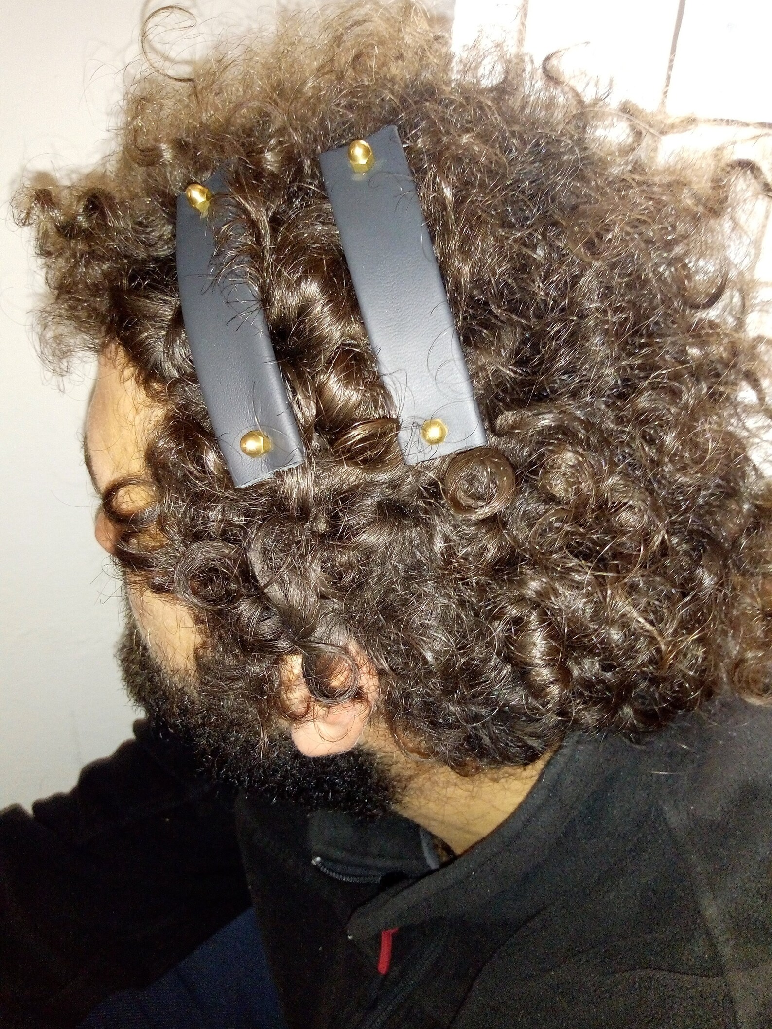 Mens Leather Barrettes Collection of Upcycled Hair Clips Etsy