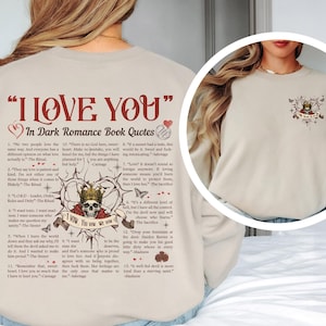 Dark Romance Book Quote Sweatshirt: L.O.R.D.S. Inspired BookTok Crewneck