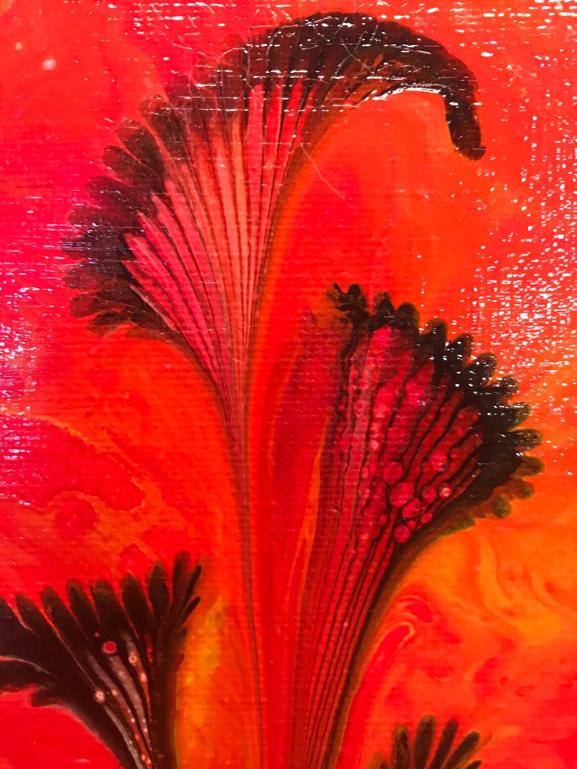 Acrylic painting chain pull 8x10 canvas Etsy