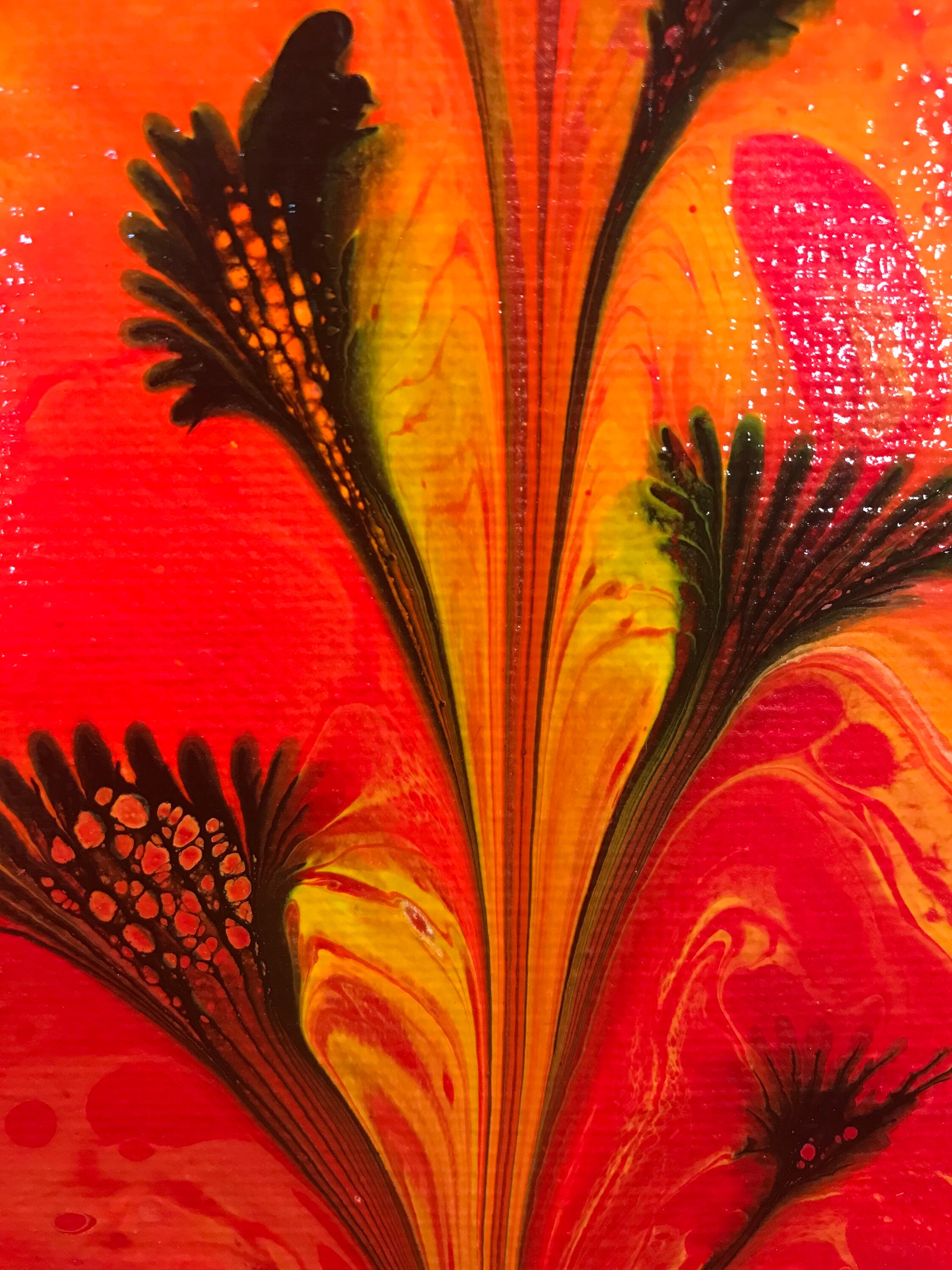 Acrylic painting chain pull 8x10 canvas Etsy