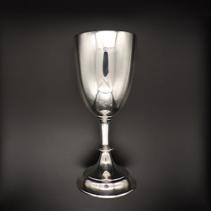 Antique Edwardian Sterling Silver Goblet - Wine Goblet - Cup - Chester 1909 - Jay, Richard Attenborough & Co Ltd