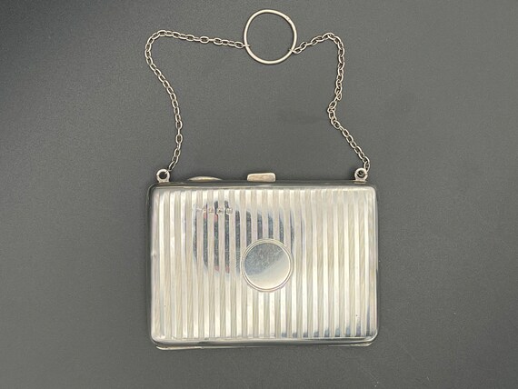 Antique Solid Sterling Silver Card Case, Aide Mem… - image 2