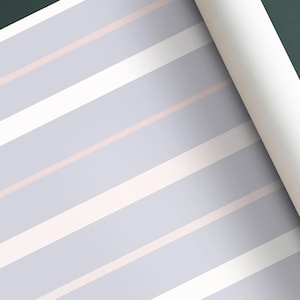 Removable Wallpaper Gray Stripe Peel Stick, Neutral Self-Adhesive Mural for Living Room, Easy Apply & Remove Simple Design