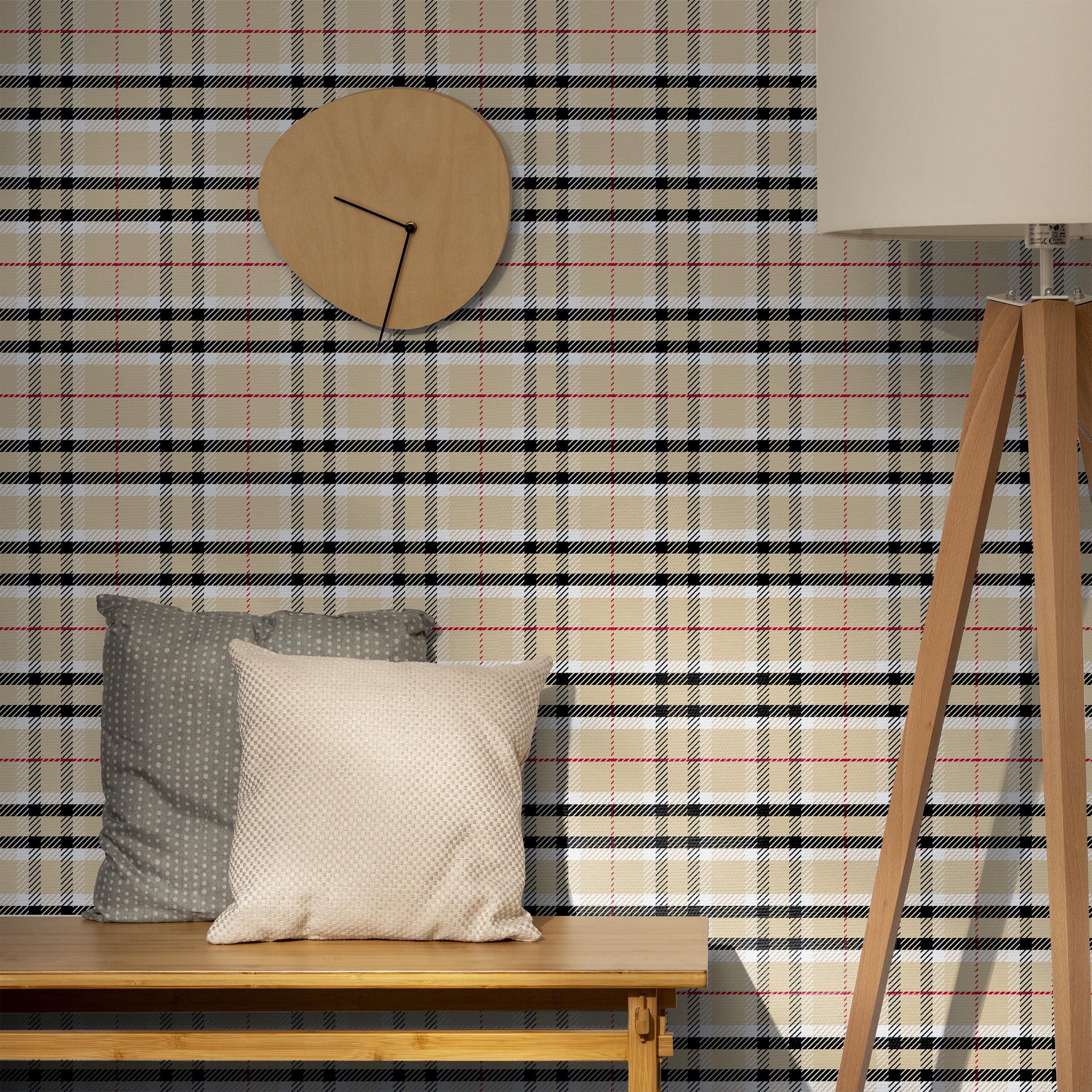 Plaid Peel And Stick Wallpaper
