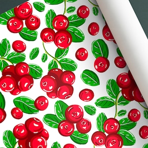 Berry Fruit Wallpaper Roll - Retro Burgundy & Dark Red Abstract Vintage Modern Temporary Custom Wallcovering