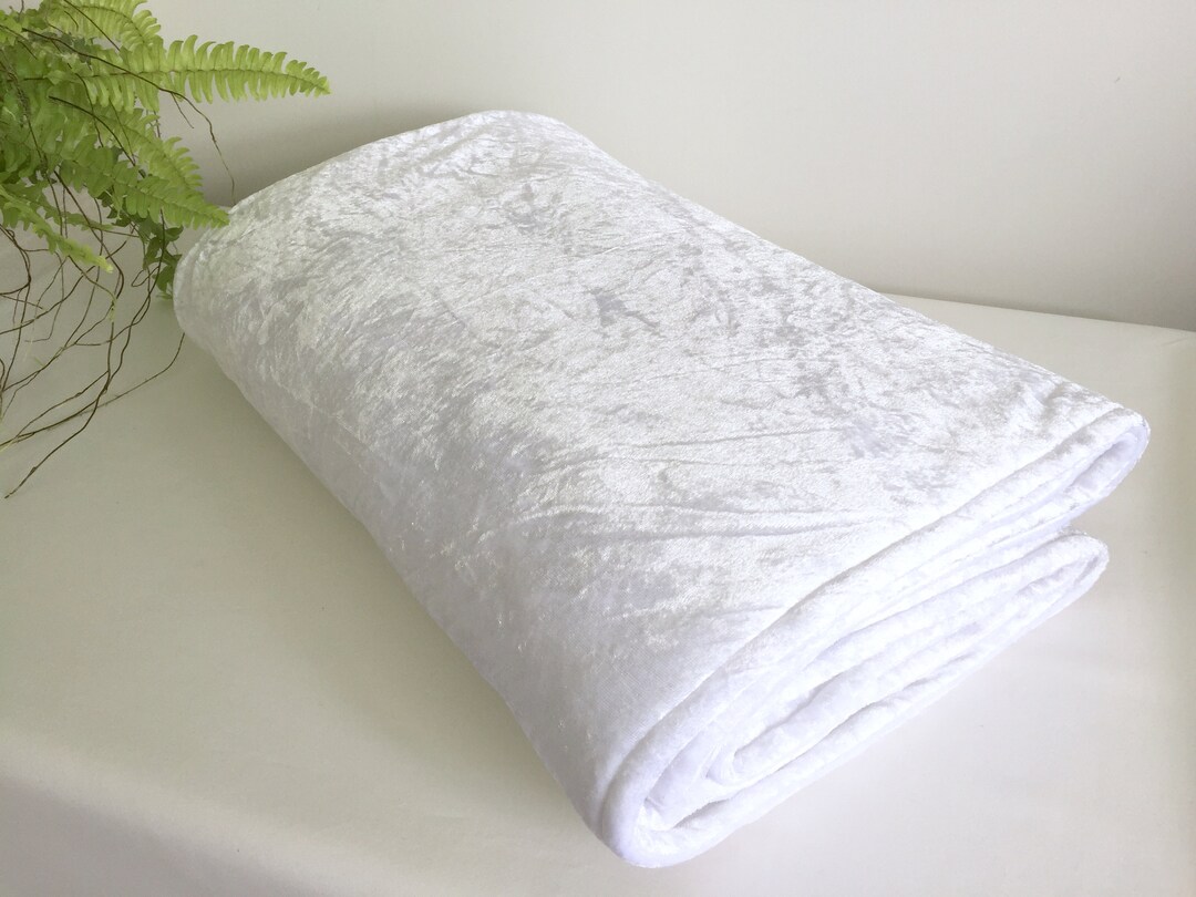 WHITE Bed Runner/white Crushed Velvet Bed Runner/velvet Bed Etsy UK